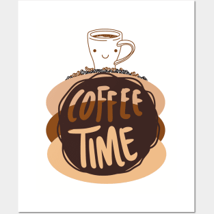 Coffee Time! Cup and Beans Posters and Art